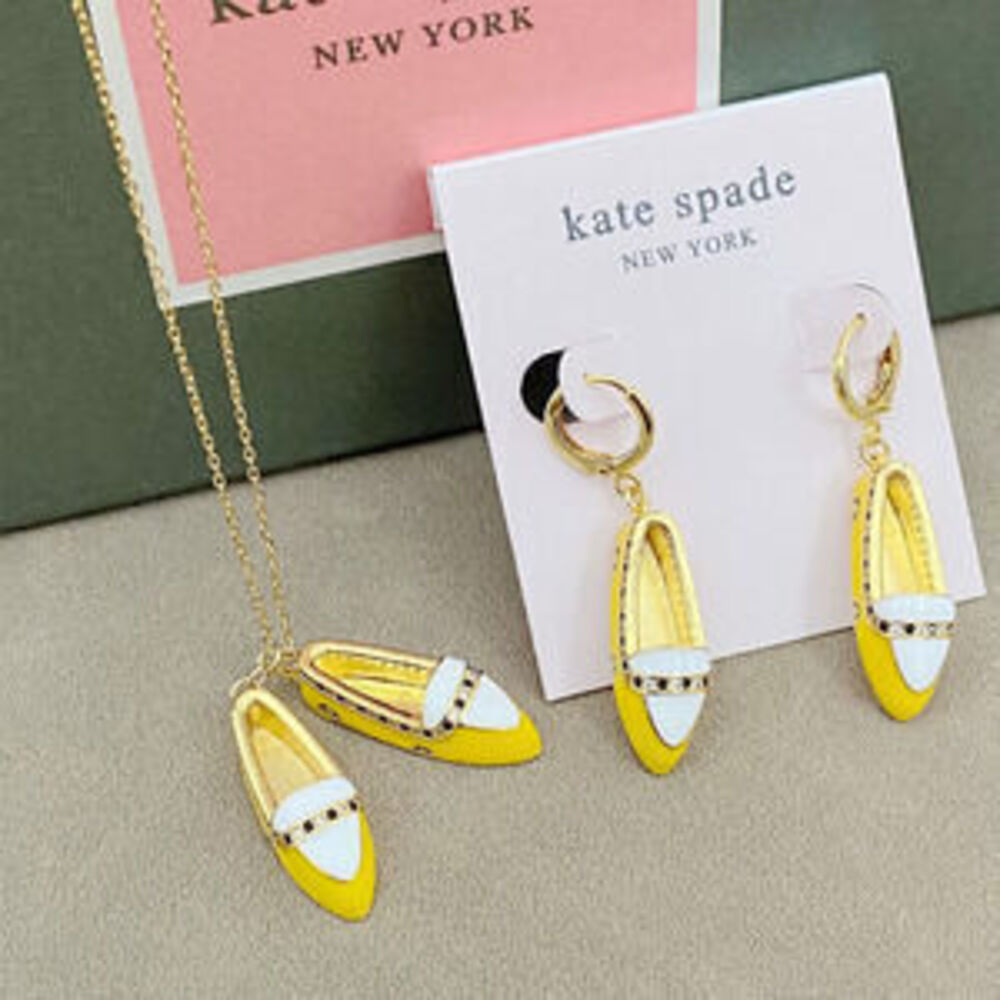 kate spade High Heel Necklace Earring Set
